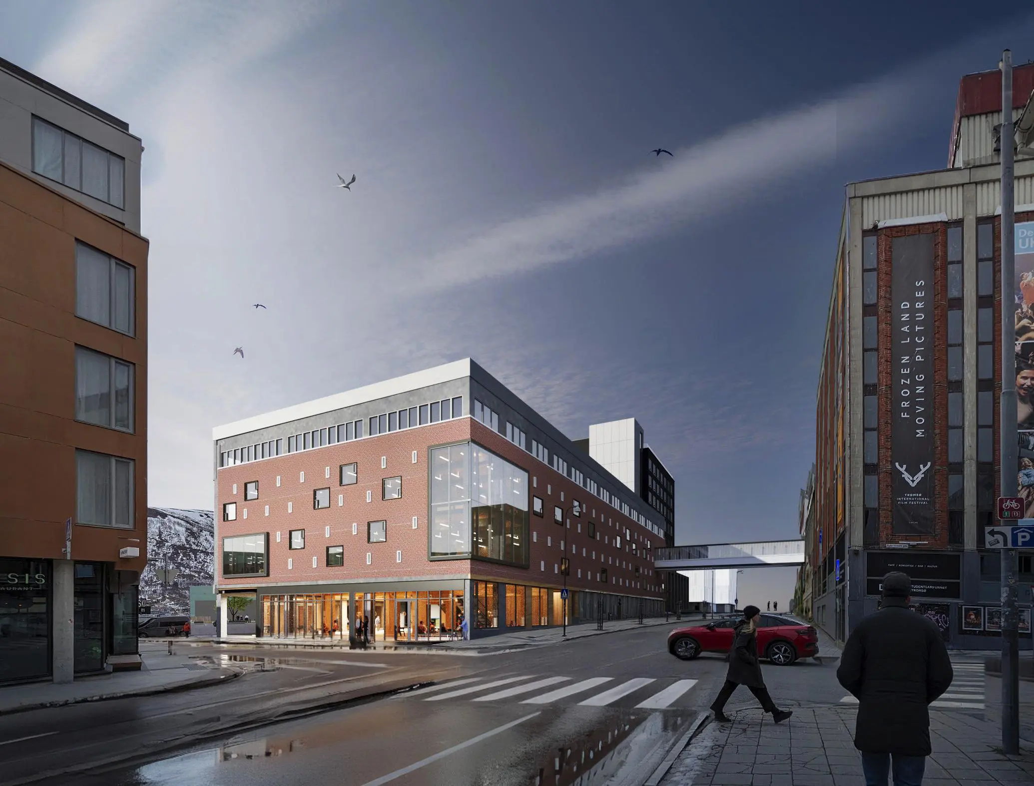 Illustrasjon av byggeprosjekt Mack Øst i Tromsø