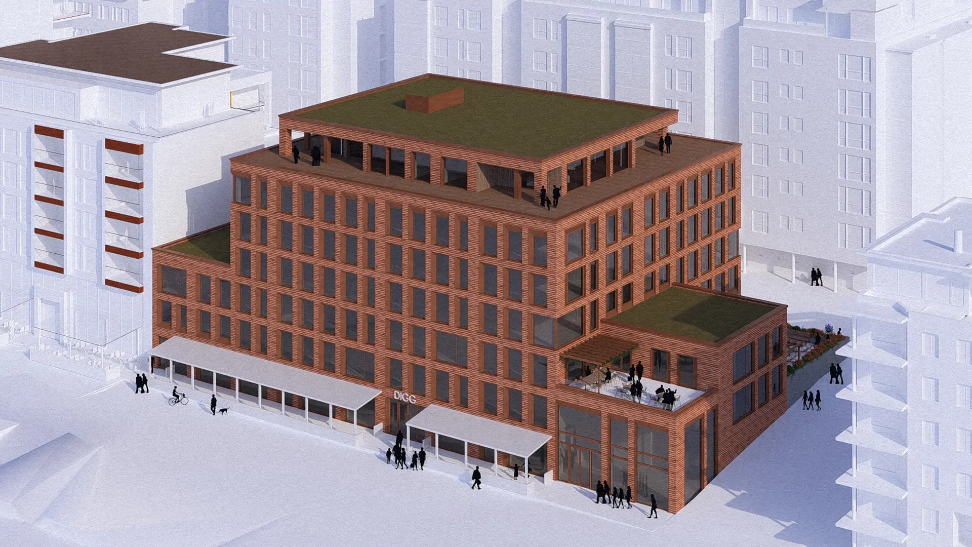 Illustrasjon av byggeprosjekt Moloveien 10