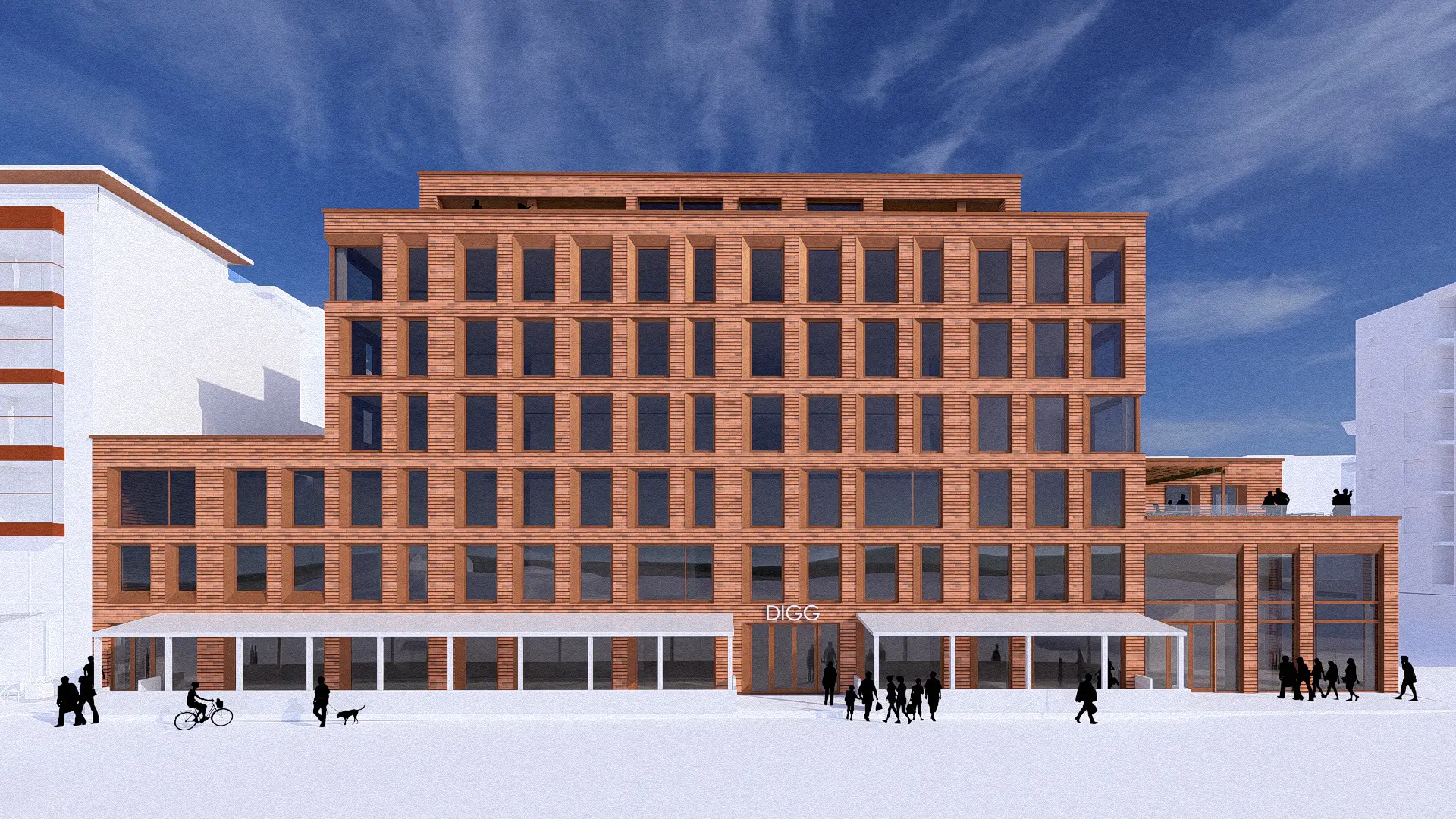 Illustrasjon av byggeprosjekt Moloveien 10