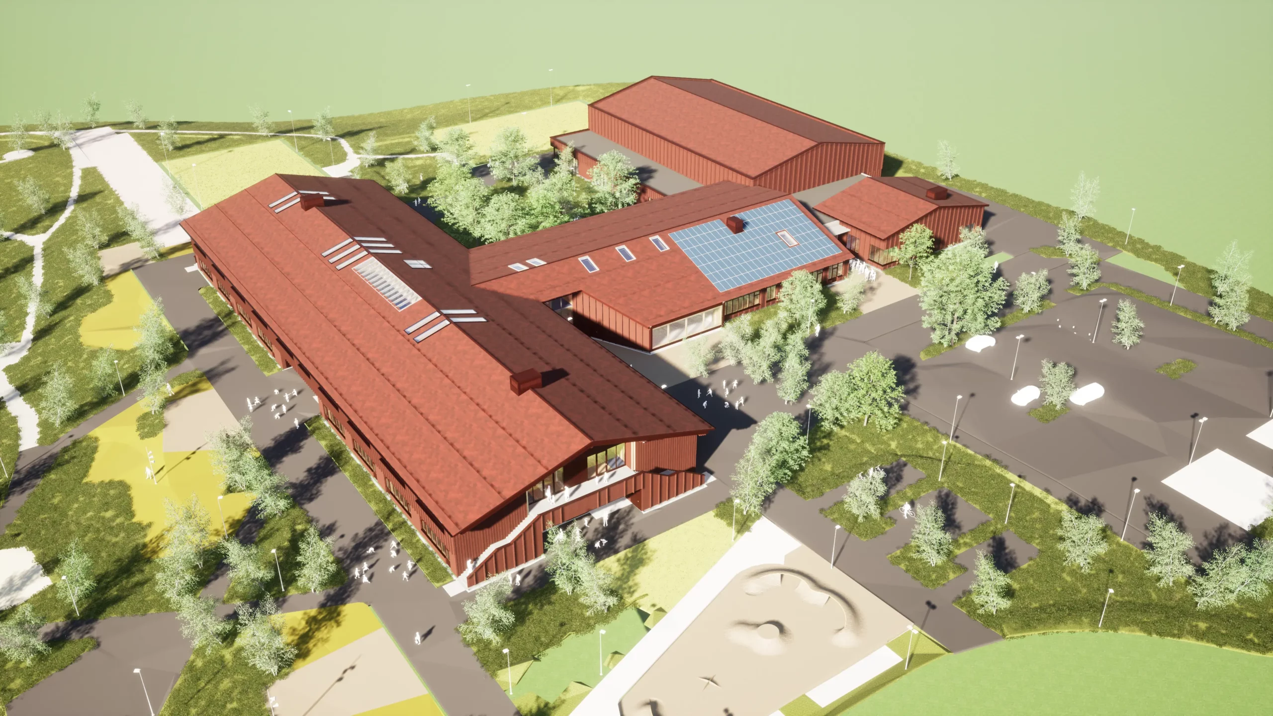 Illustrasjon nye Vilberg barneskole
